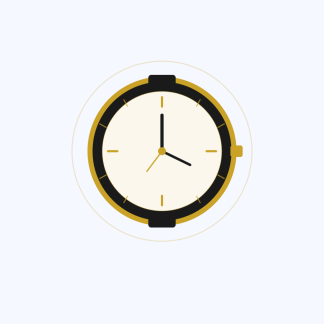 Reloj Clásico Dorado